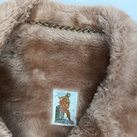 Vintage Mighty Mac Cape Ann Corduroy Men 36 Jacket Coat Faux Fur Lined Boating - Picture 7 of 13